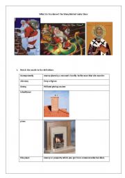 English Worksheet: The Story Behind Santa Claus