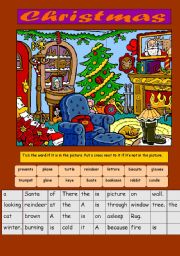 English Worksheet: Christmas 2 pages