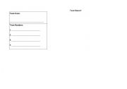 English Worksheet: Student Group Handout