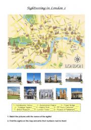 English Worksheet: Sightseeing in London 2