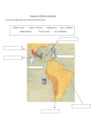 English Worksheet: Indigenous civilisations in America