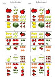 Tic Tac Toe game with fruits