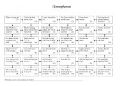 English Worksheet: Homophone maze