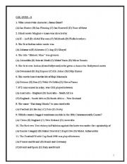 English Worksheet: General Knowledge