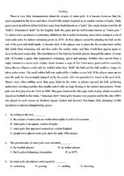 English Worksheet: Reading Comprehension