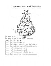 Christmas Tree Coloring Page