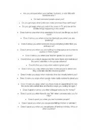 English worksheet: Questions about Feelings