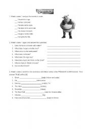 English Worksheet: Shrek 1