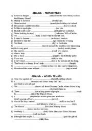 English Worksheet: Gerund