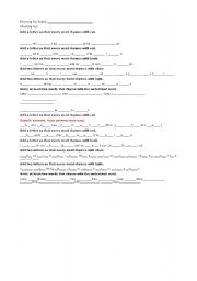 English Worksheet: Rhyming fun
