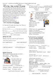 English Worksheet: exam sheet or worksheet