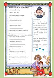 English Worksheet: WHAT ARE THEY LIKE?