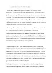 English Worksheet: classification