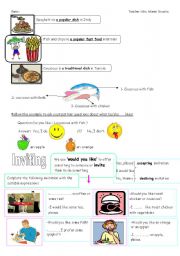 English Worksheet: PART2 TIME FOR LUNCH 