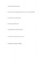 English worksheet: Truman Show Questions