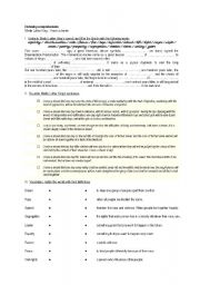 English Worksheet: Listening comprehension 