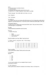 English Worksheet: Lesson Plan for Double Letter Sounds