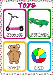 English Worksheet: Toys - flashcards (1)