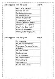 English worksheet: Greeting and wh-questions