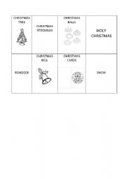 English worksheet: christmas bngo 2