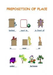 preposition of place