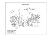 English Worksheet: Under the sea