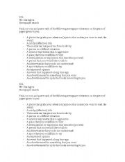English Worksheet: Newspaper Search