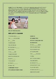 English worksheet: SONG: HEAVY CROSS, BY GOSSIP