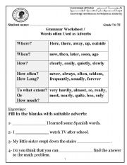 English worksheet: Grammar worksheet