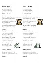English Worksheet: Song Domino - Jessie J