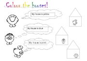 Colour the houses