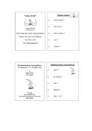 English Worksheet: Ket Speaking cards