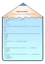 English Worksheet: Cause&Effect