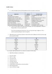 English Worksheet: Health problems