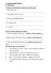 English Worksheet: Grammar