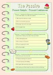 English Worksheet: THE PASSIVE VOICE