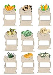English Worksheet: Vegetables 2 pages
