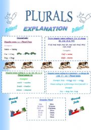 English Worksheet: Plurals