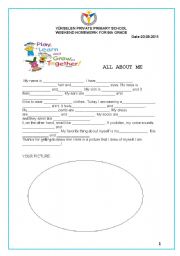 English Worksheet: to be & have got