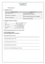 English worksheet: Simple Present