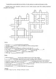 English Worksheet: INSECTS - crossword