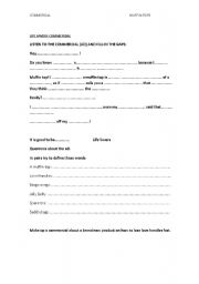 English Worksheet: muffin tops (commercial)