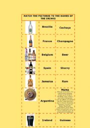 English Worksheet: Drinks quizz