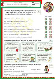 English Worksheet: Christmas around the World  -  Listening test