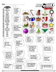 English Worksheet: Riddle Series_06 Christmas (Fully Editable + Key)