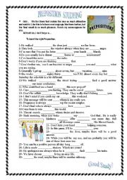 English Worksheet: Prepositions