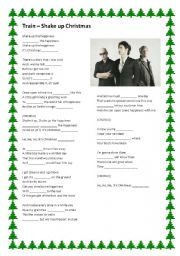 English Worksheet: Train - Shake up Christmas (Coca-Cola advertisement)