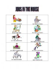 English Worksheet: Jobs in the house