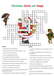 Christmas Carols and Songs Crossword