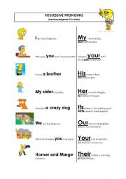 English Worksheet: Possessive Pronouns